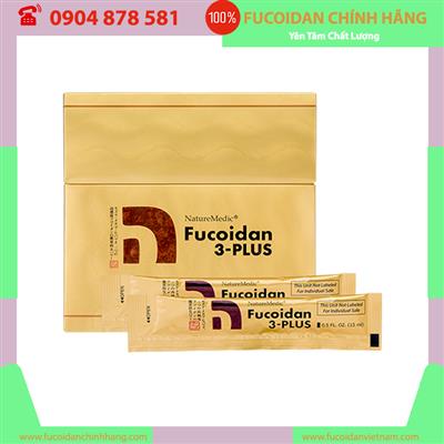 Fucoidan 3-Plus Dạng Nước, Hộp lớn 50 gói